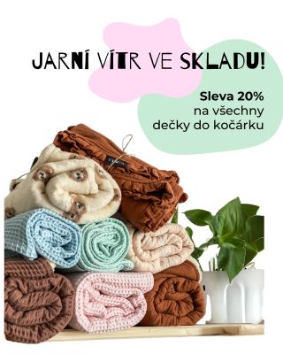 💛 Dnes je první jarní den! 🌷 Přivítejte jaro novou dečkou pro své miminko. 🥰 Právě probíhá Jarní akce na všechny naše...